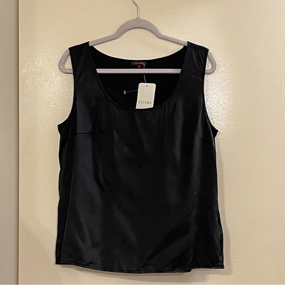 ESCADA Satin Shell in Black - Picture 1 of 7